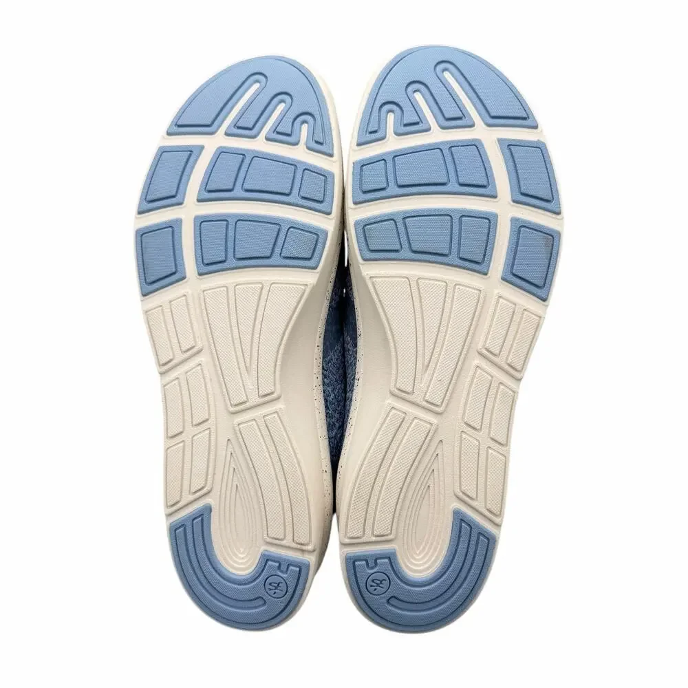Superfeet NEW Women's Linden Blue Lace Up Comfort Casual Sneakers Shoes